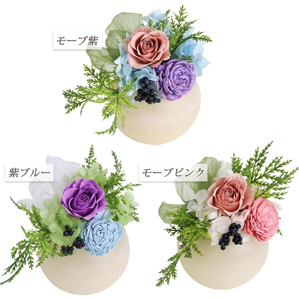 カラーバリエーション モーブ紫 紫ブルー モーブピンク